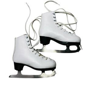 Vic Dream White Ice Figure Skates with Black Soles Y size 13